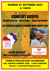 Concert gospel gratuit des "CATHELLA GOSPEL SINGERS"