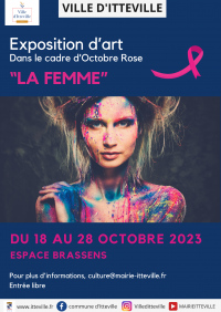 Exposition d'art, pour Octobre rose : "La Femme"