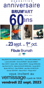Exposition anniversaire BRUM'ART fête ses 60 ans