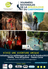 Initiation à la spéléologie les 07 et 08 Octobre 2023 en Corse