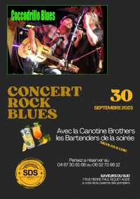 Coccodrillo Blues en concert au Restaurant Saveurs du Sud