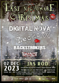 Last nightmare before christmas: Digital Nova, Lecks Inc., Backstrokers et Torme