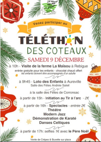 Le Téléthon des Coteaux pour les enfants, le 9 décembre à Corronsac, Aureville e
