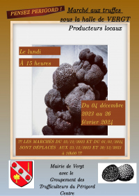 Marché contrôlé aux truffes des producteurs locaux - VERGT -  04.12.2023