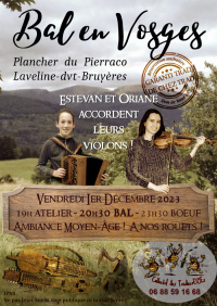 Bal en Vosges - Estevan et Oriane accordent leurs violons