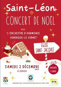 Concert de Noël à Saint-Léon le 2 décembre
