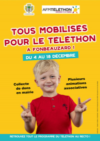 Tous mobilisés pour le Téléthon à Fonbeauzard - Du 4 au 18 décembre