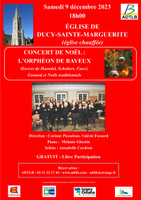 Concert de Noël par le chœur de l’ORPHÉON DE BAYEUX