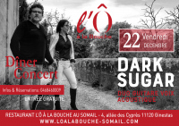 Dîner-concert avec le duo acoustique et voix: Dark Sugar