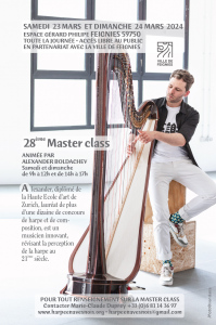 30ème festival International "Harpe en Avesnois"  Master-class