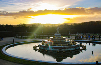 Balade Versailles au soleil couchant