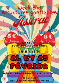 Week-end : structures gonflables