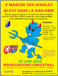 Seconde Marche des Diables Bleus dans le Bas Rhin