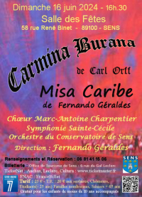 CARMINA BURANA de Carl Orff et Misa Caribe de Fernando Géraldès