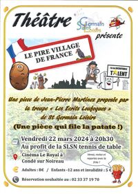 Piece de théatre : "Le pire village de France" par la troupe "Les Ecrits Loufoqu