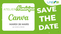 Save the Date : Atelier Canva