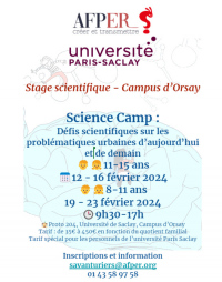 Science Camp - Stage scientifique
