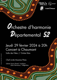 Concert de l’Orchestre d’harmonie Départemental à Chaumont