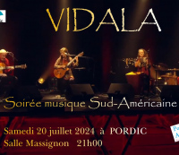 Musiques d'Amérique du Sud avec le groupe "VIDALA" de Lyon