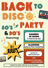 Soirée "Back to Disco party" !