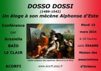Dosso Dossi, "Jupiter peignant des papillons", hommage à son mécène Alphonse d'E
