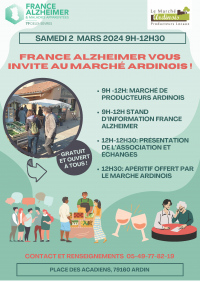 Marché avec France Alzheimer Deux-Sèvres