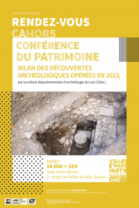 Conférence du Patrimoine "Bilan des découvertes archéologiques opérées en 2023"