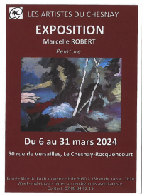Exposition Marcelle ROBERT - Les Artistes du Chesnay du 6 au 31 mars 2024