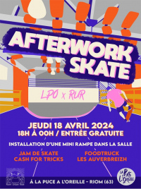 AFTERWORK Skatepark | La Puce a l'Oreille