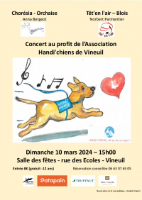 Concert caritatif au profit de l'association Handi'Chiens de Vineuil