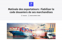 Matinale des exportateurs : fiabiliser le code douanier de ses marchandises