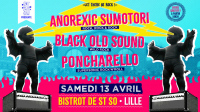 Poncharello + Black Old Sound + Anorexic Sumotori en concert