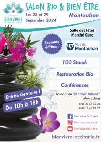 Salon Bio & Bien-être Montauban 28 et 29 septembre 2024