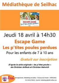 Escape Game : "Les p'tites poules perdues"