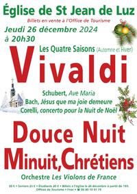 Concert de Noël : Les 4 Saisons de Vivaldi par l'orchestre les Violons de France
