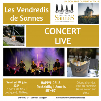 Concert d'Happy days : reprises rock 50' - 60' au Château de SAnnes
