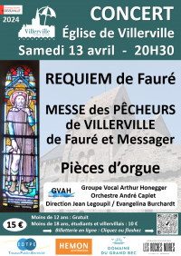 Concert Requiem de Fauré et Messe des Pêcheurs de Villerville