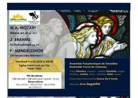 Concert MOZART Messe en ut - BRAHMS - MENDELSSOHN