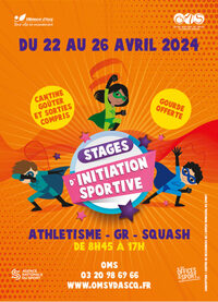 Stages d’initiation sportive du 22 au 26 avril 2024