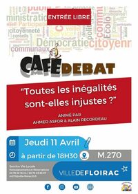 Café Débat "Toutes les inégalités sont-elles des injustices ?"