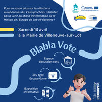 Stand d'information "Blabla Vote"