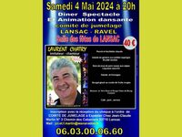Dîner spectacle Laurent Chatry à Lansac