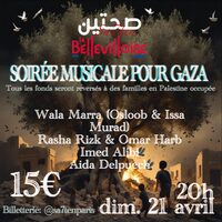Soirée musicale pour Gaza avec Sa7ten