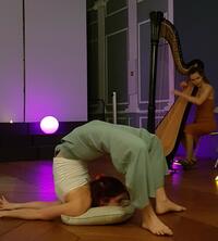 Spectacle « Vibration » - duo harpe et contorsion – Cie Dyspercée