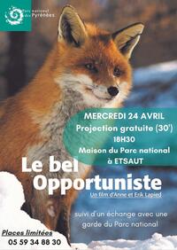 Projection : Film "Le bel opportuniste" d'Anne et Erik Lapied
