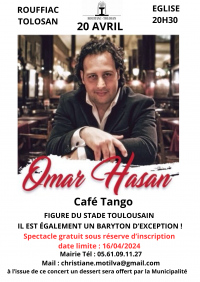 CONCERT D'OMAR HASAN Café Tango, Baryton d'exception