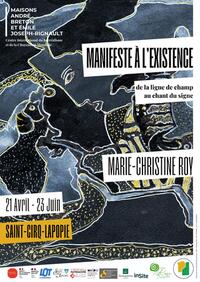Vernissage de l'exposition : "Marie-Christine Roy, Manifeste à l'Existence. De l
