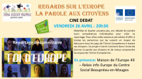 Soirée ciné-débat « Regards sur l’Europe, la parole aux citoyens »