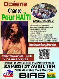 Océane chante pour Haïti