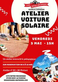 Atelier Enfant « Création de voiture solaire »